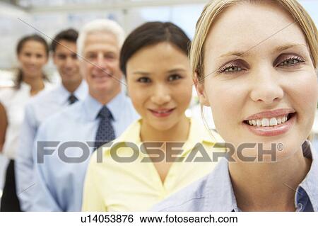 Stock Photograph - Mixed group business people. Fotosearch