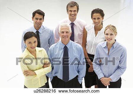 Mixed group business people View Large Photo Image Stock Photograph - Mixed group business people. Fotosearch