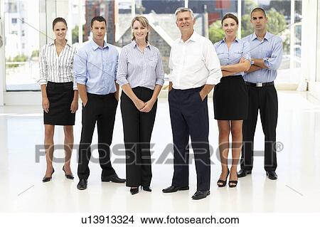 Picture - Mixed group of business people. Fotosearch