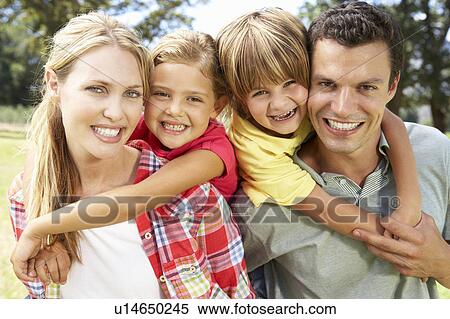 Portrait family outdoors View Large Photo Image Stock Photography - Portrait family outdoors. Fotosearch