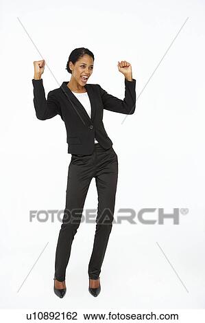Stock Image - Portrait of business woman in suit. Fotosearch