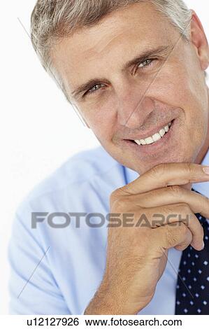 Stock Photograph - Portrait of businessman. Fotosearch