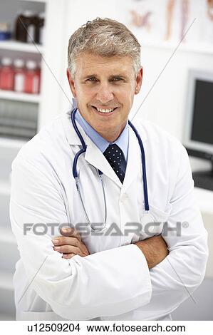 Picture - Portrait of doctor. Fotosearch