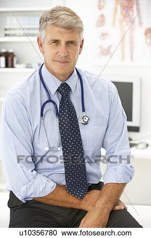 Stock Image - Portrait of doctor. Fotosearch