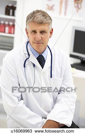 Stock Image - Portrait of doctor. Fotosearch