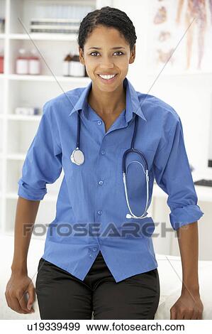 Stock Photo - Portrait of doctor. Fotosearch