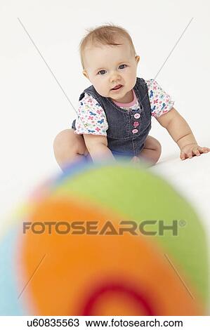 Portrait of happy baby View Large Photo Image Stock Image - Portrait of happy baby. Fotosearch