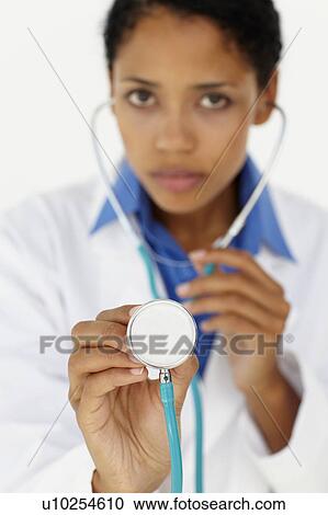 Stock Image - Portrait of medical professional. Fotosearch
