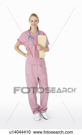 Stock Image - Portrait of medical professional. Fotosearch