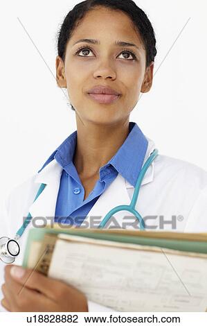 Stock Image - Portrait of medical professional. Fotosearch