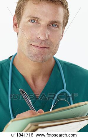 Portrait of medical professional View Large Photo Image Stock Photograph - Portrait of medical professional. Fotosearch