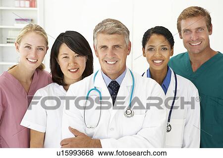 Stock Photo - Portrait of medical professionals. Fotosearch