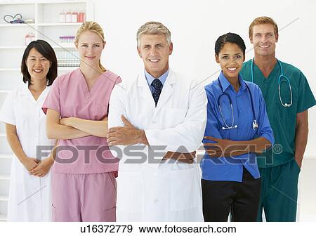 Stock Photo - Portrait of medical professionals. Fotosearch