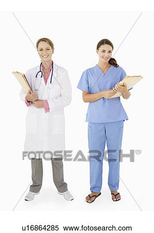 Stock Photography - Portrait Of Medical Staff In Studio. Fotosearch