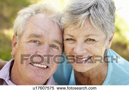 Stock Photography - Portrait of senior couple. Fotosearch