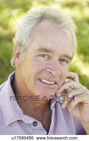 Stock Photography - Portrait of senior man. Fotosearch