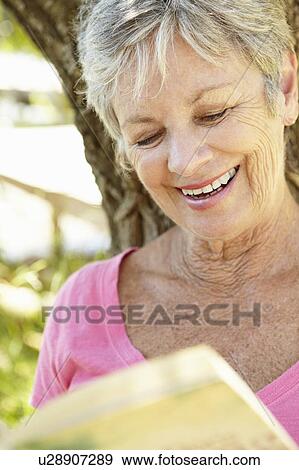 Stock Photo - Portrait of senior woman. Fotosearch