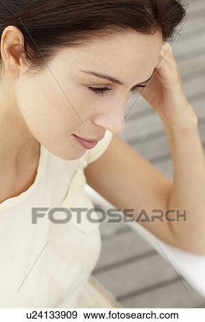 Portrait woman outdoors View Large Photo Image Stock Photo - Portrait woman outdoors. Fotosearch