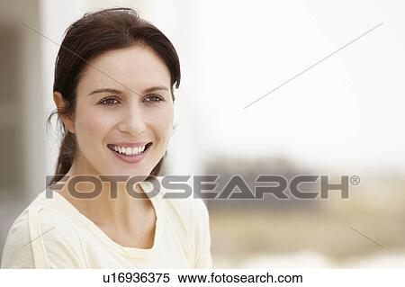 Portrait woman outdoors View Large Photo Image Stock Photography - Portrait woman outdoors. Fotosearch