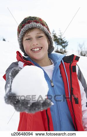 Pre-teen Boy On Winter Vacation View Large Photo Image Picture - Pre-teen Boy On Winter Vacation. Fotosearch