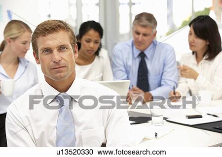 Stock Image - Recruitment office meeting. Fotosearch