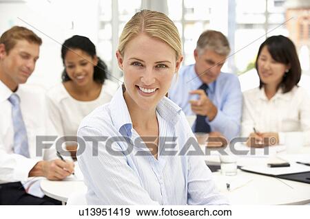 Recruitment office meeting View Large Photo Image Stock Photo - Recruitment office meeting. Fotosearch