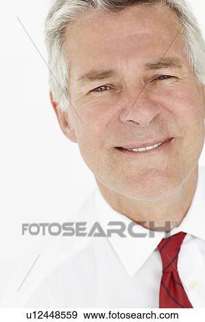 Stock Photo - Senior businessman head and shoulders. Fotosearch
