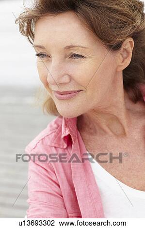 Senior woman head and shoulders View Large Photo Image Stock Image - Senior woman head and shoulders. Fotosearch