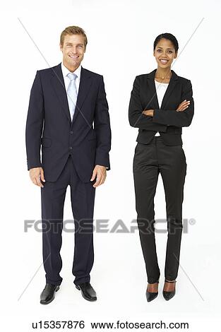 Smartly dressed businessman and woman View Large Photo Image Stock Photograph - Smartly dressed businessman and woman. Fotosearch
