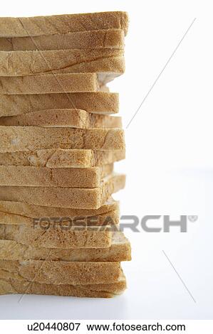 Stock Photo - Stack of sliced bread. Fotosearch