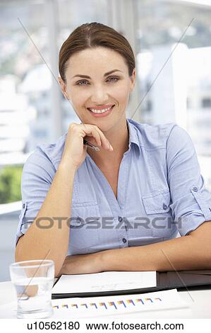 Stock Image - Successful businesswoman. Fotosearch