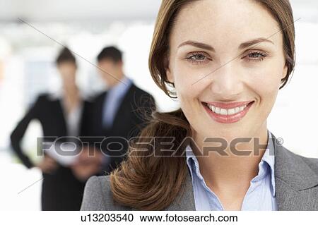 Stock Image - Successful businesswoman. Fotosearch