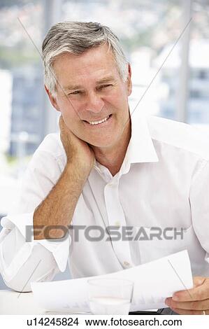 Picture - Successful senior businessman. Fotosearch