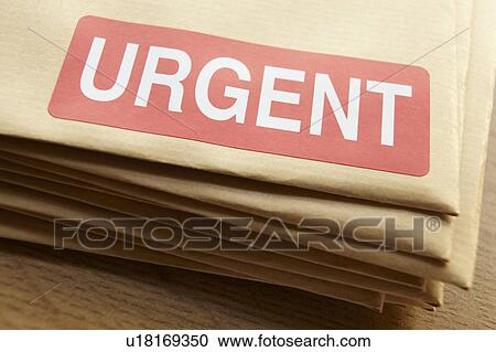 Stock Image - Urgent documents for despatch. Fotosearch