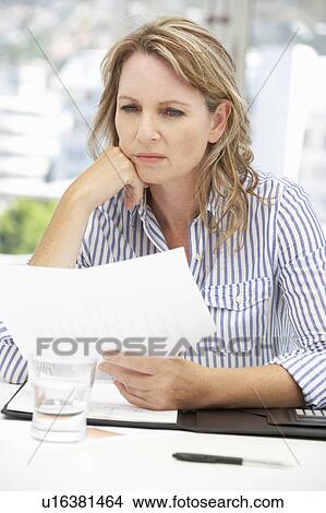 Worried businesswoman View Large Photo Image Picture - Worried businesswoman. Fotosearch