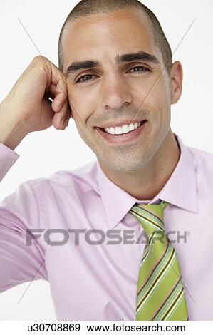 Stock Photo - Young businessman head and shoulders. Fotosearch