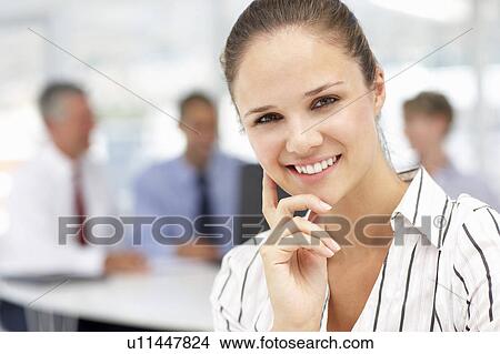 Picture - Young businesswoman. Fotosearch
