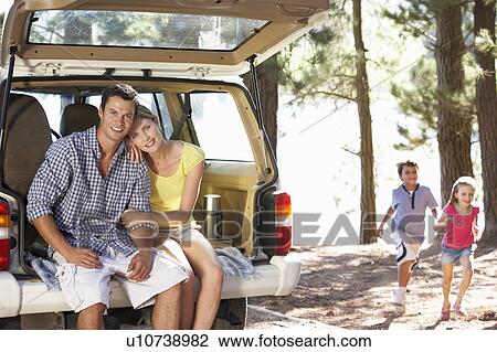 Young family on day out in country View Large Photo Image Stock Image - Young family on day out in country. Fotosearch