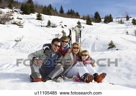 Young Family On Ski Vacation View Large Photo Image Stock Photography - Young Family On Ski Vacation. Fotosearch