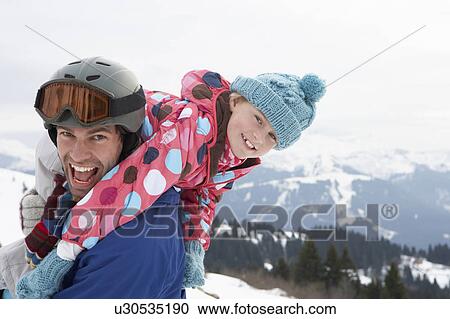 Young Father And Daughter On Winter Vacation View Large Photo Image Stock Image - Young Father And Daughter On Winter Vacation. Fotosearch