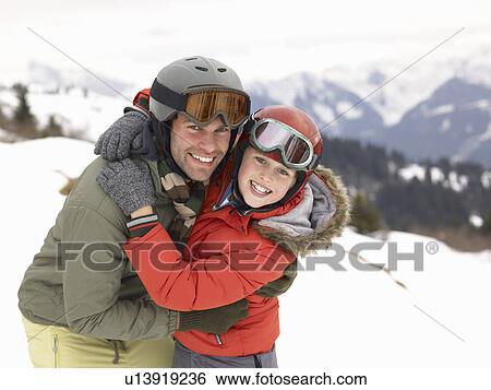 Young Father And Son On Winter Vacation View Large Photo Image Stock Photograph - Young Father And Son On Winter Vacation. Fotosearch