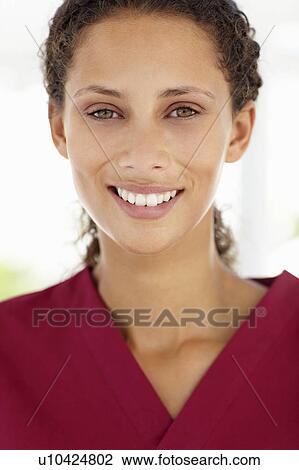 Stock Image - Young female doctor. Fotosearch