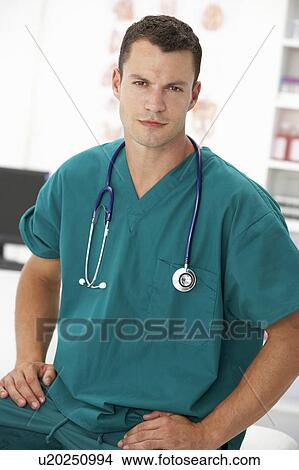 Young hospital doctor View Large Photo Image Picture - Young hospital doctor. Fotosearch