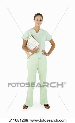 Stock Photo - Young hospital worker. Fotosearch