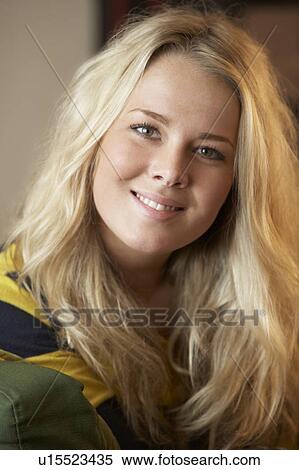 Stock Photography - Young woman portrait. Fotosearch