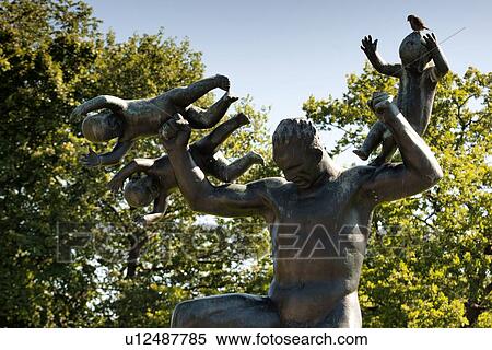 Baby Thrower statue in Gustav Vigeland Sculpture Park, Frogner Park, Oslo, Norway View Large Photo Image Stock Photography - Baby Thrower statue in Gustav Vigeland Sculpture Park, Frogner Park, Oslo, Norway. Fotosearch