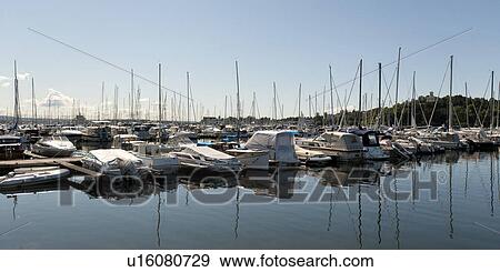 Boats at a harbor, Oslo, Norway View Large Photo Image Stock Photo - Boats at a harbor, Oslo, Norway. Fotosearch