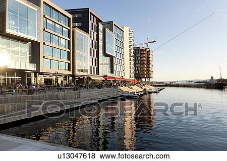 Buildings at the waterfront, Stranden, Oslo, Norway View Large Photo Image Stock Photo - Buildings at the waterfront, Stranden, Oslo, Norway. Fotosearch