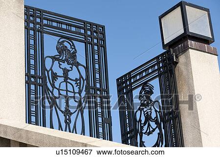 Cast iron gate sculptures in Gustav Vigeland Sculpture Park, Frogner Park, Oslo, Norway View Large Photo Image Stock Photo - Cast iron gate sculptures in Gustav Vigeland Sculpture Park, Frogner Park, Oslo, Norway. Fotosearch