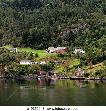 Cottages on a hill, Hardangervidda, Hardanger, Norway View Large Photo Image Stock Image - Cottages on a hill, Hardangervidda, Hardanger, Norway. Fotosearch
